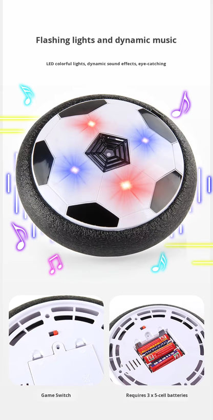 2pcs Manufacturer Supply 18CM Light Music Electric Floating Football Indoor Outdoor Sports Toy Hot Sale for Street Stall Made Plastic